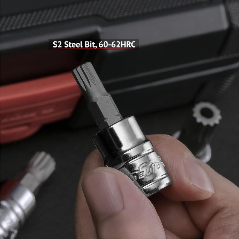EPAuto 10-Piece XZN Triple Square Spline Bit Socket Set - Image 4